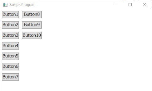 WrapPanel_Verticalの画面イメージ