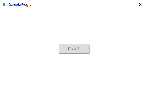 プログラム実行時の画面